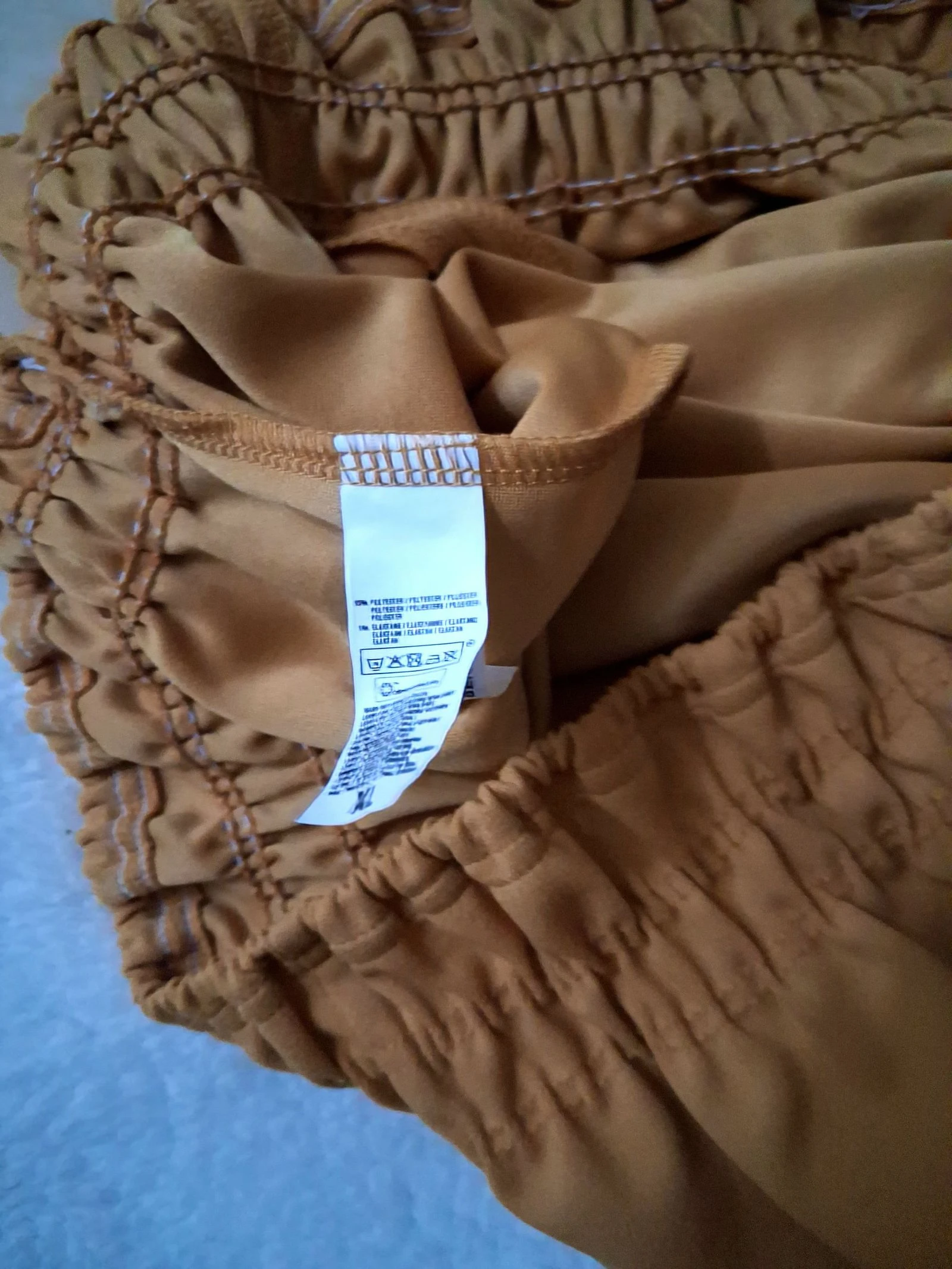 Light mustard-colored skirt size 42 – photo 8